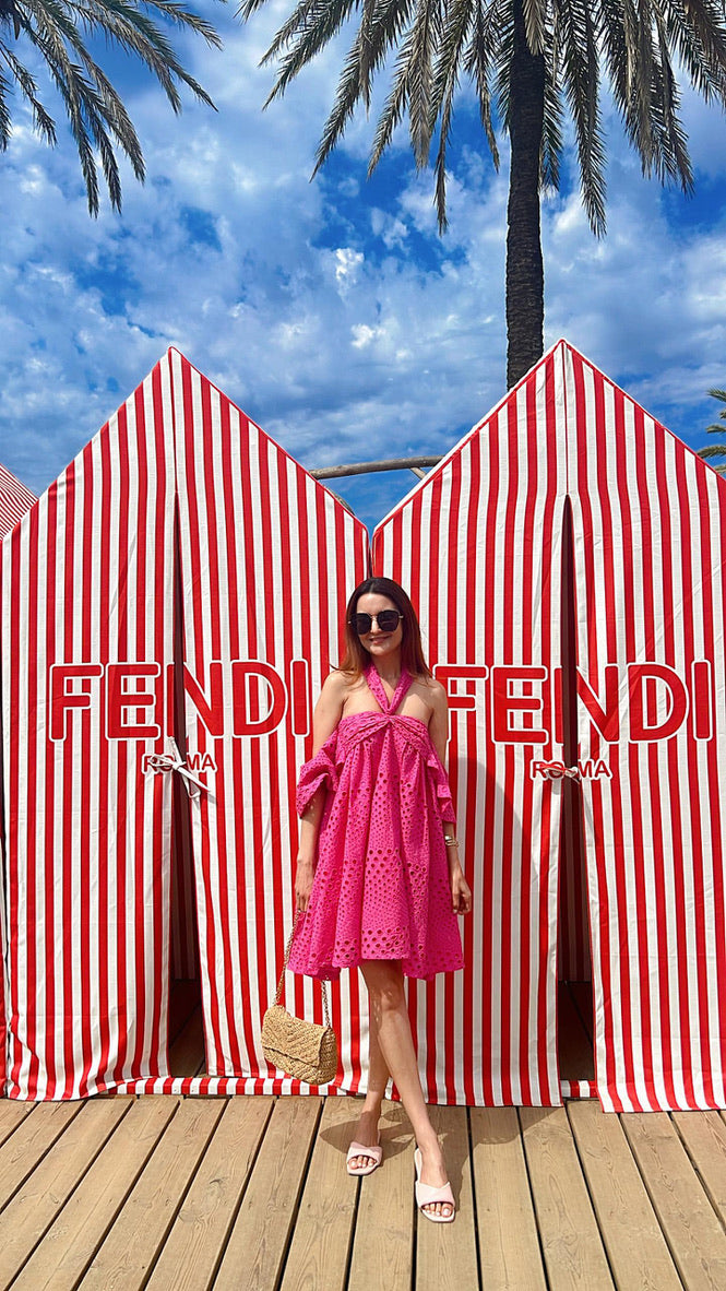 Dr. Dipti Dhillon in our fuchsia pink alter dress
